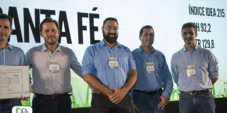 Usina Santa Fé é campeã em produtividade agrícola. 