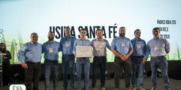 Usina Santa Fé é campeã em produtividade agrícola. 